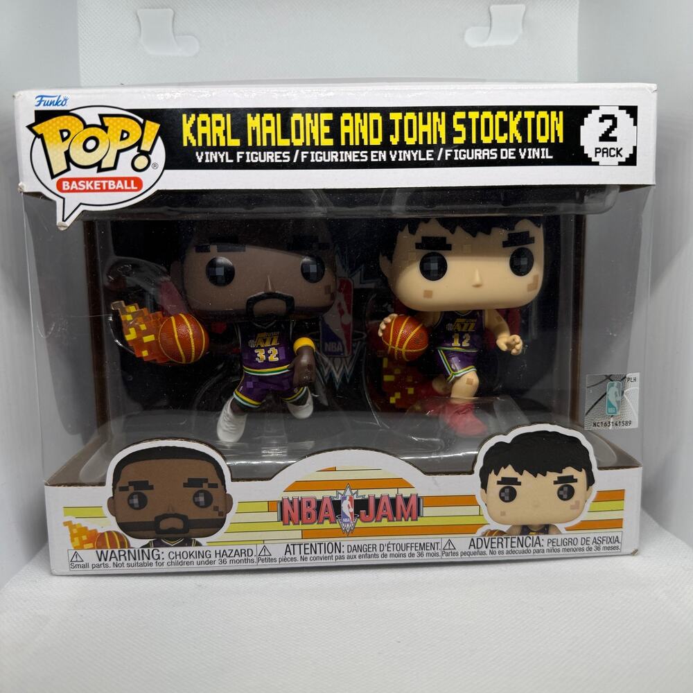 NBA Jam Pop! Basketball Karl Mailman Malone & John Stockton Utah Jazz
